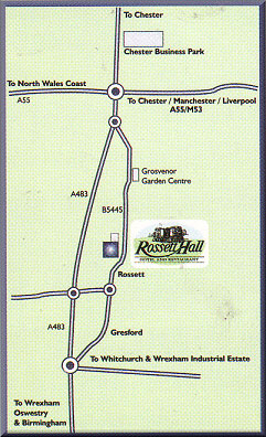 Rossett Hall Hotel Directions